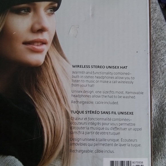 Wireless Stereo Unisex Hat BNIP - Picture 2 of 2